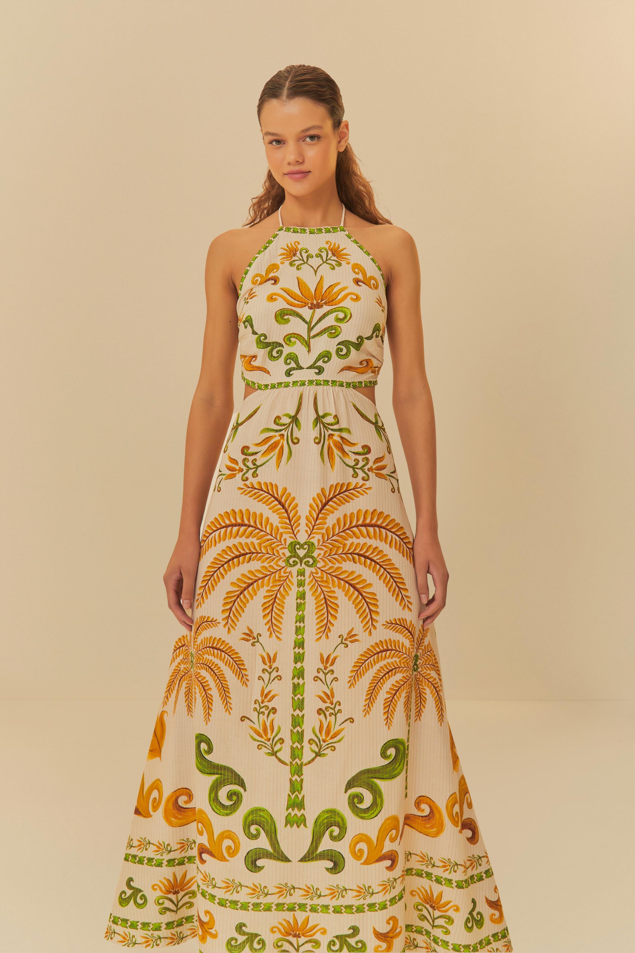 Vestido Cropped Milani Estampado