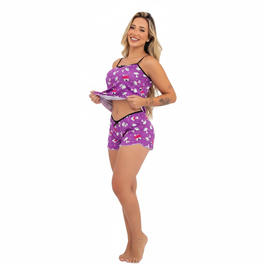 Kit com 5 Pijamas Baby Doll