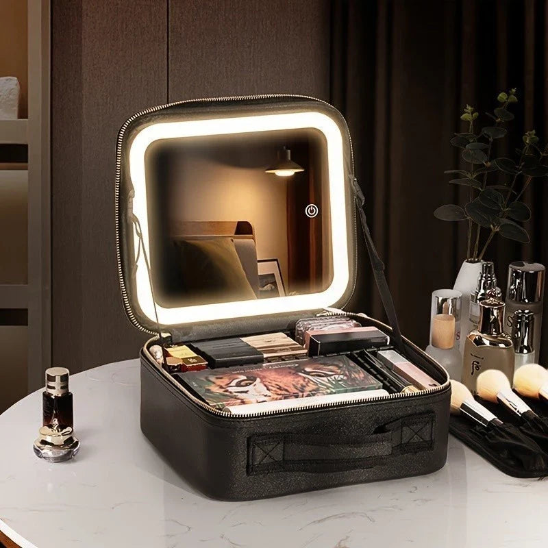 Maleta de Maquiagem com LED